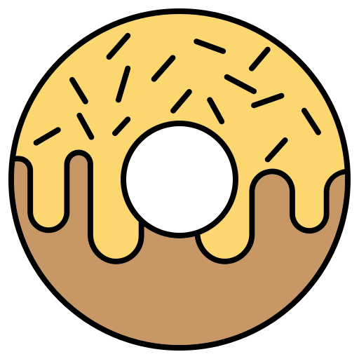 Donut Generic Outline Color icon