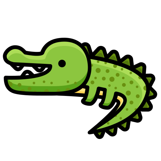 Crocodile Generic Outline Color icon