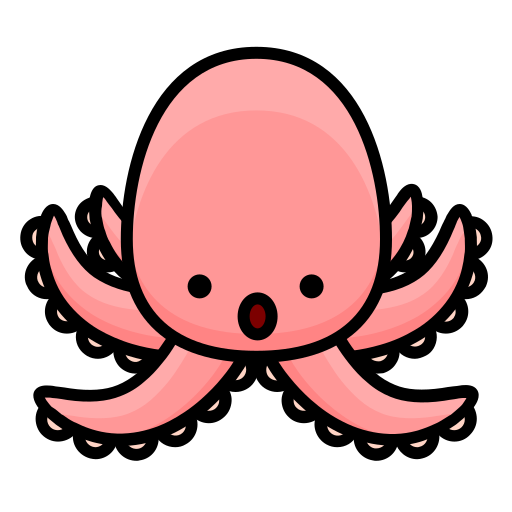 Octopus Generic Outline Color icon