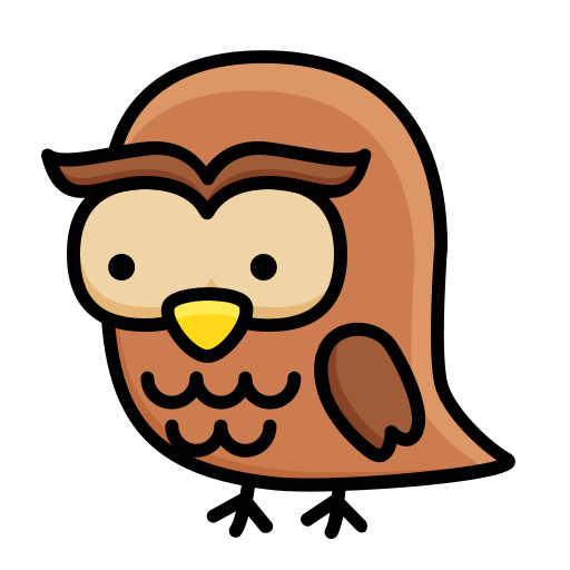 Owl Generic Outline Color icon