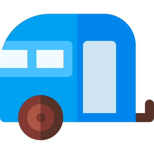 Caravan Basic Rounded Flat Icon