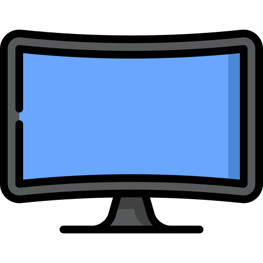 télévision incurvée Icône gratuit télévision incurvée Icône gratuit