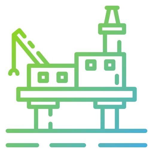 plataforma petrolera icono gratis