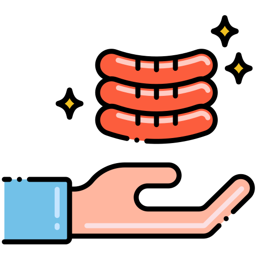 saucisse Icône gratuit