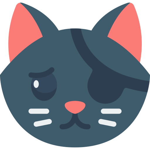 Blue cat icon - Free blue animal icons