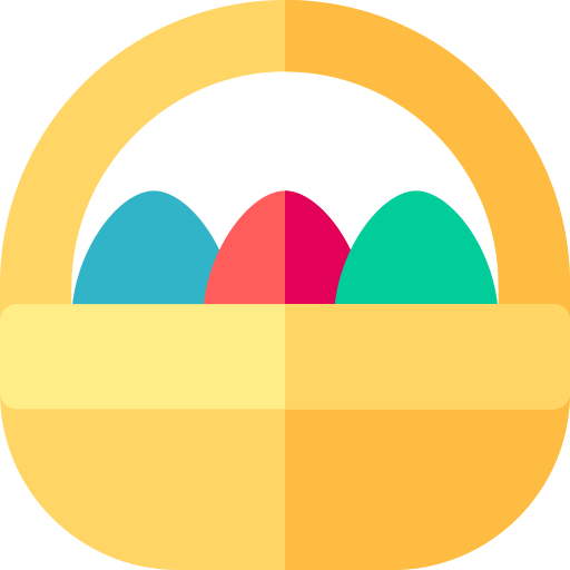 huevo de pascua icono gratis