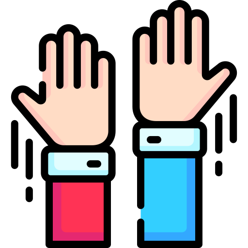 Raise hand - Free communications icons