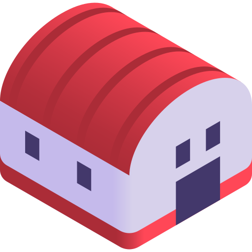 Warehouse Gradient Isometric Gradient icon