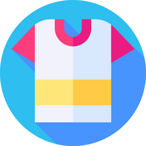 Tshirt Flat Circular Flat icon