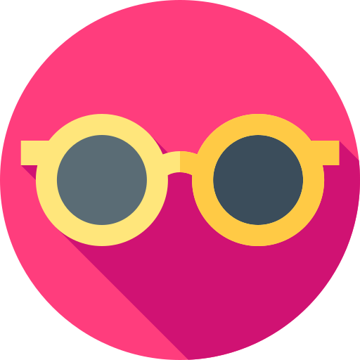 Sunglasses Flat Circular Flat icon