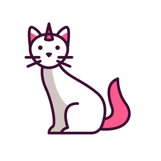 Pink cat icon - Free pink animal icons
