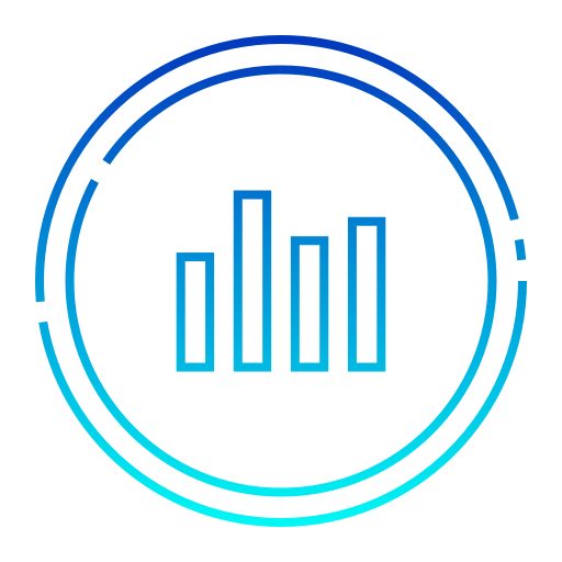 gráficos de barras icono gratis