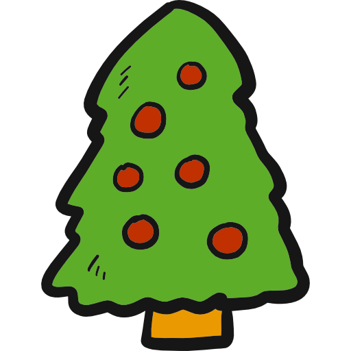 árbol de navidad icono gratis