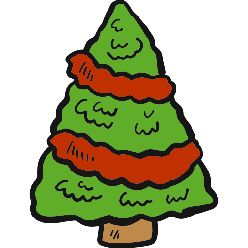 árbol de navidad icono gratis