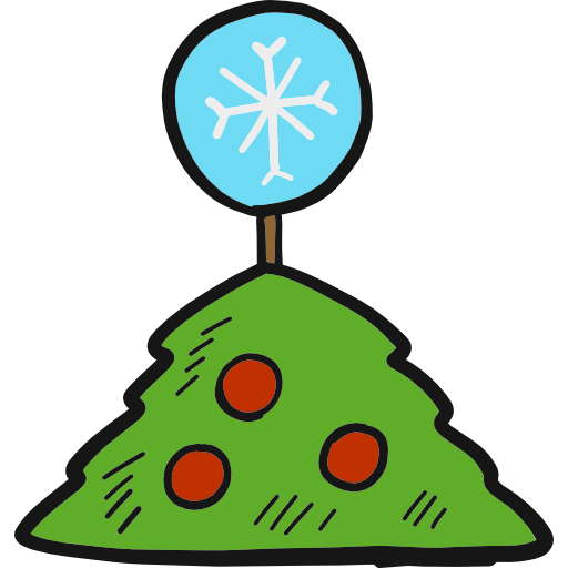 árbol de navidad icono gratis