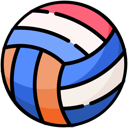 Volleyball Generic Outline Color icon