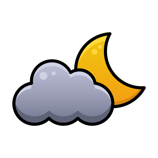Cloudy night - Free nature icons