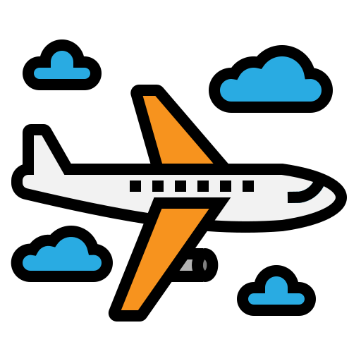 Airplane Generic Outline Color icon