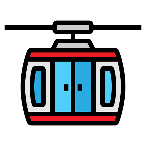 teleférico icono gratis