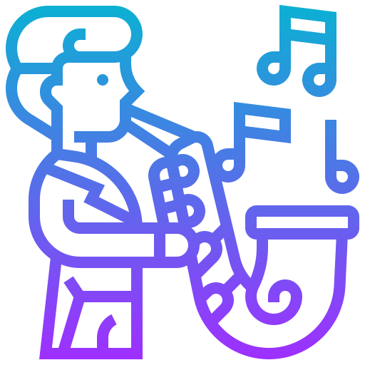 saxofonista icono gratis