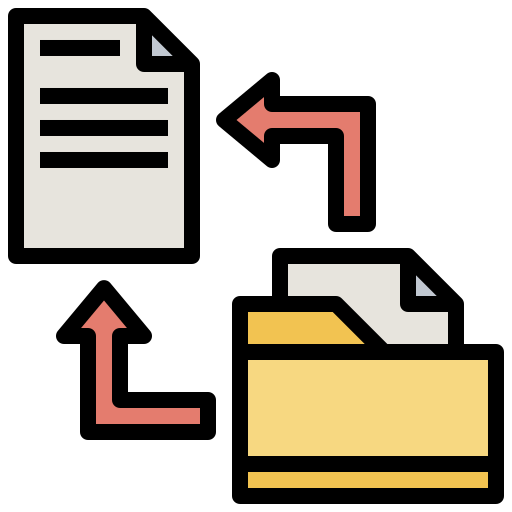 Information Surang Lineal Color icon