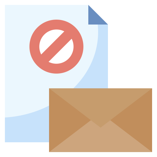 correo no deseado icono gratis