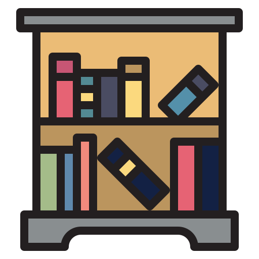 Книжная полка бесплатно иконка