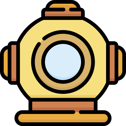 Diving helmet free icon Diving helmet free icon