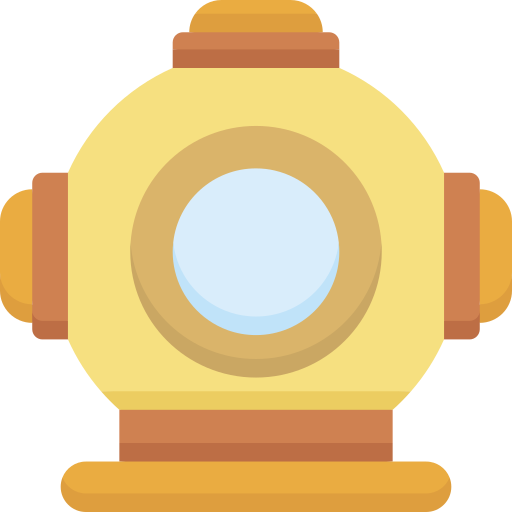 Diving helmet free icon Diving helmet free icon