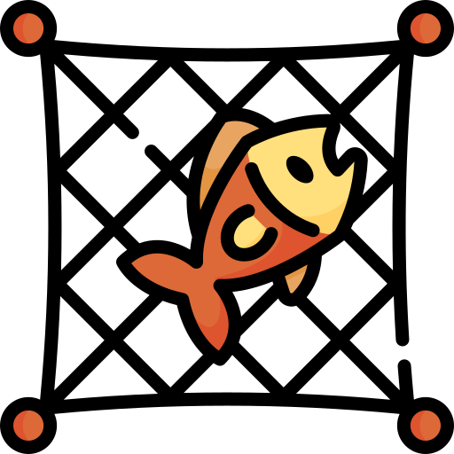 estilo de icono de red de pesca 7243710 Vector en Vecteezy