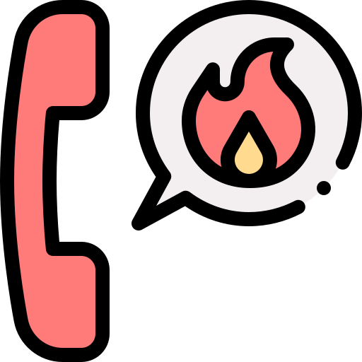 Emergency call Detailed Rounded Lineal color icon