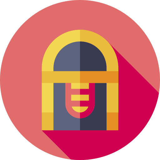 tocadiscos tragamonedas icono gratis