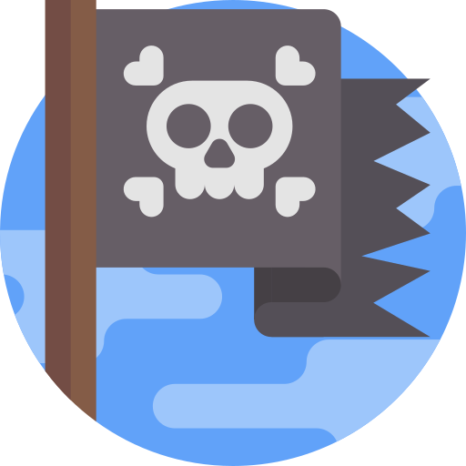 Pirate flag free icon