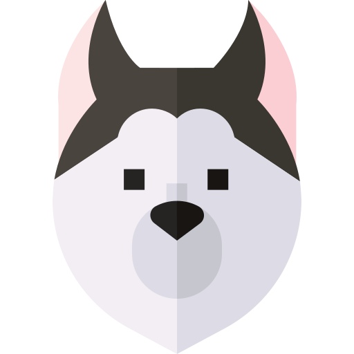 Siberian husky Basic Straight Flat icon