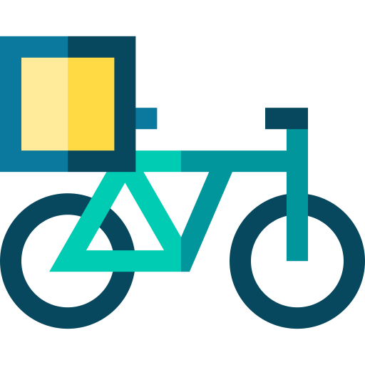 Delivery bike - Free transportation icons