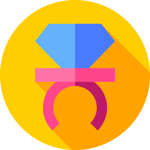 anillo de diamantes icono gratis