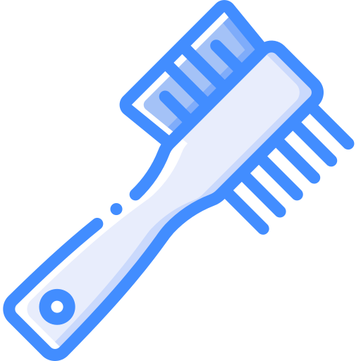 Comb Basic Miscellany Blue icon