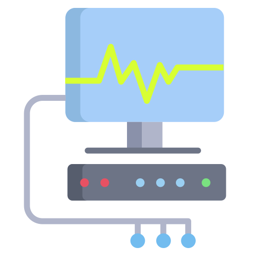 monitor de ecg icono gratis