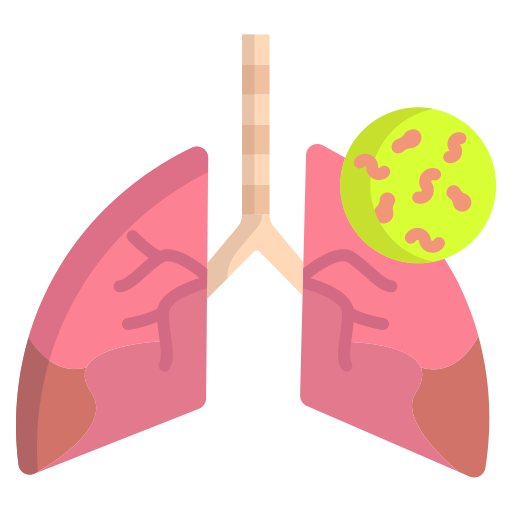 Infected lungs Icongeek26 Flat icon