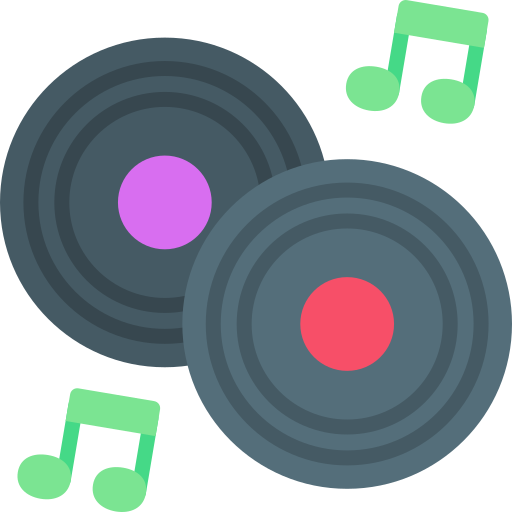 disco de musica icono gratis