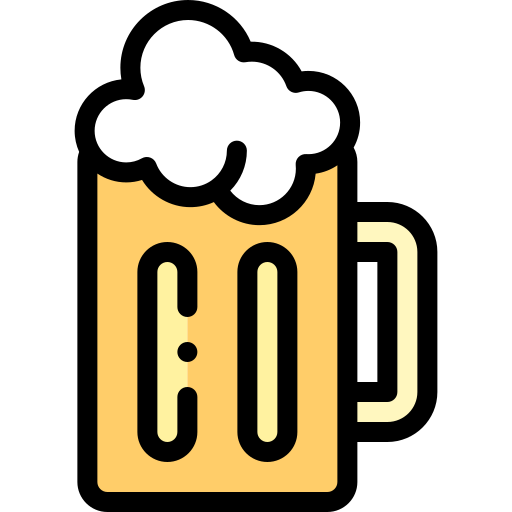 Beer mug Detailed Rounded Lineal color icon