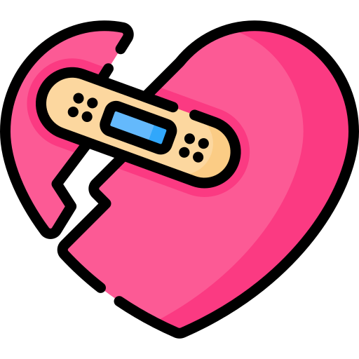 Broken heart free icon