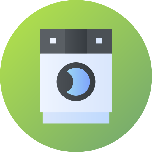 Washing machine Flat Circular Gradient icon