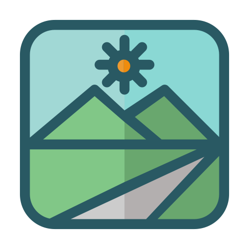 Mountain view Generic Outline Color icon