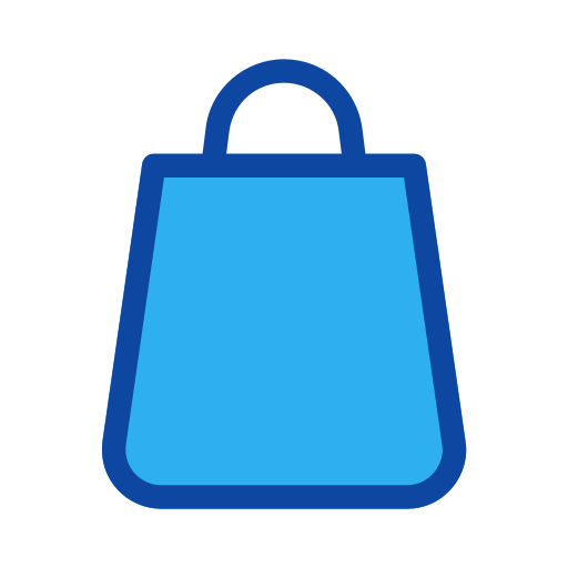 Shopping bag Generic Outline Color icon