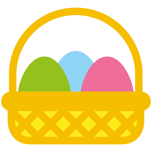 huevos de pascua icono gratis