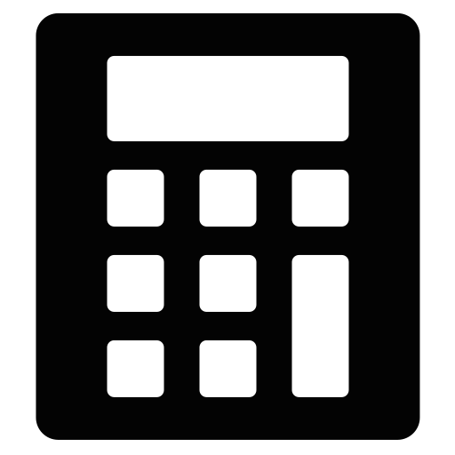 Calculator Generic Glyph icon