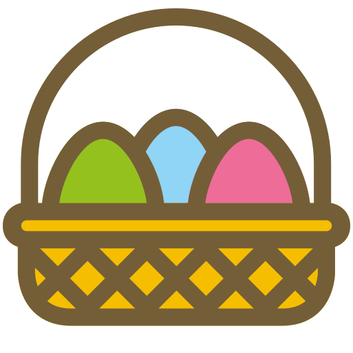 huevos de pascua icono gratis