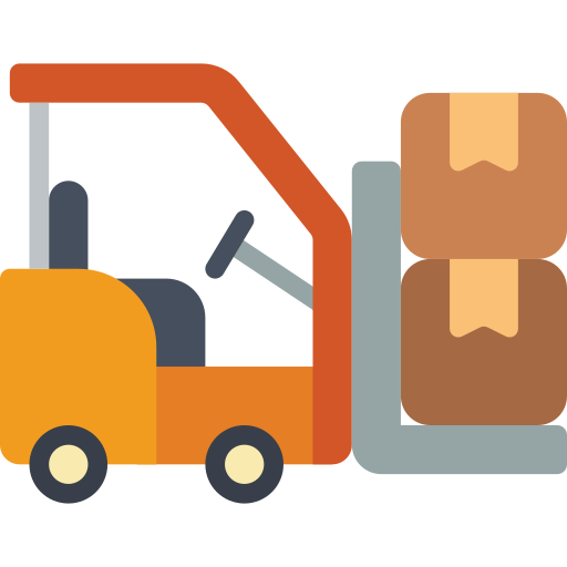 Forklift - Free shipping and delivery icons