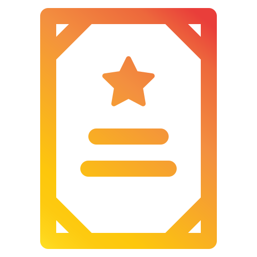 Certificate free icon Certificate free icon